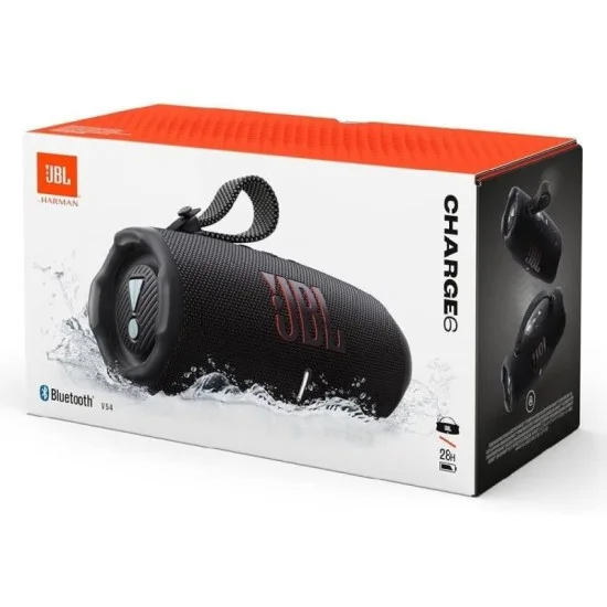 JBL Charge 6 Portable Bluetooth Speaker – Black